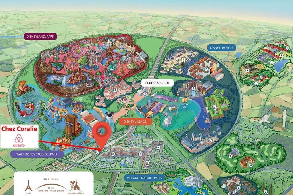 Disneyland Paris 70M² Face Parc, Place Ariane Serris Zewnętrze zdjęcie